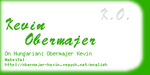 kevin obermajer business card